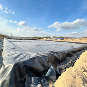 Hầm Biogas sau khi kéo phủ lớp mặt