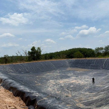 Hồ Chứa Nước Sử Dụng 3500m2 Bạt Hdpe