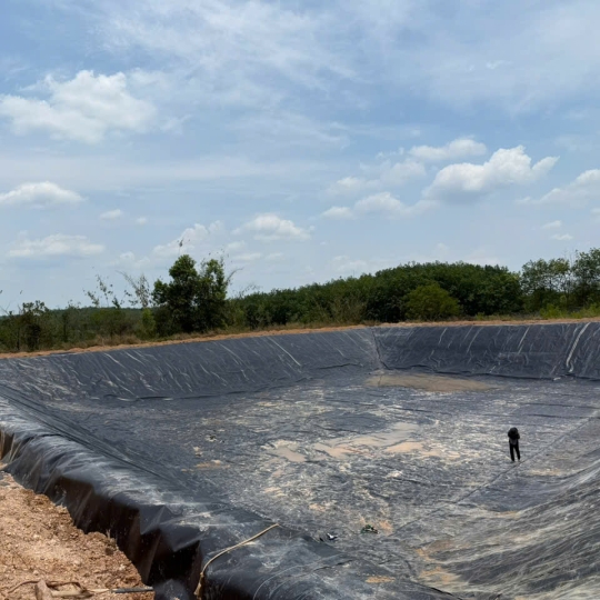Hồ Chứa Nước Sử Dụng 3500m2 Bạt Hdpe